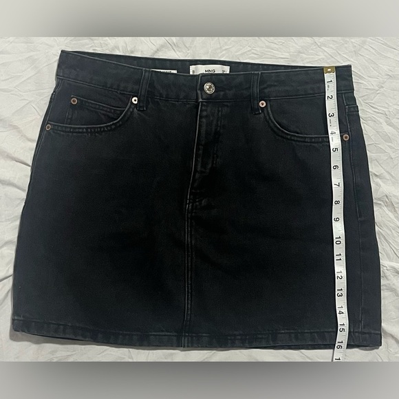 MNG Authentic Denim Women’s Black Denim Skirt Size Medium - Picture 4 of 12